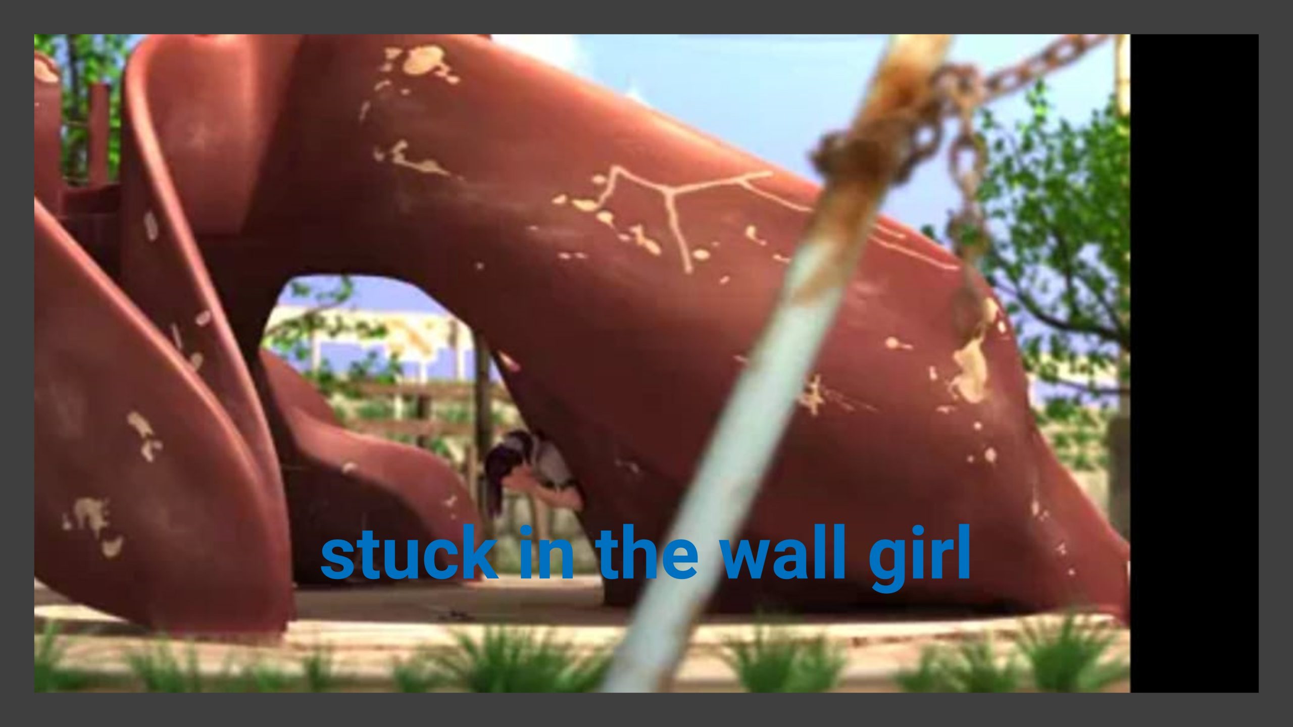 Asian stuck wall